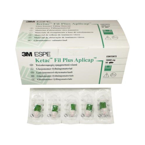 3M ESPE 55020 Ketac Fil Plus Applicap Glass Ionomer Restorative Capsules A1 50/Pk 3M ESPE 55020 Ketac Fil Plus Applicap Glass Ionomer Restorative Capsules A1 50/Pk